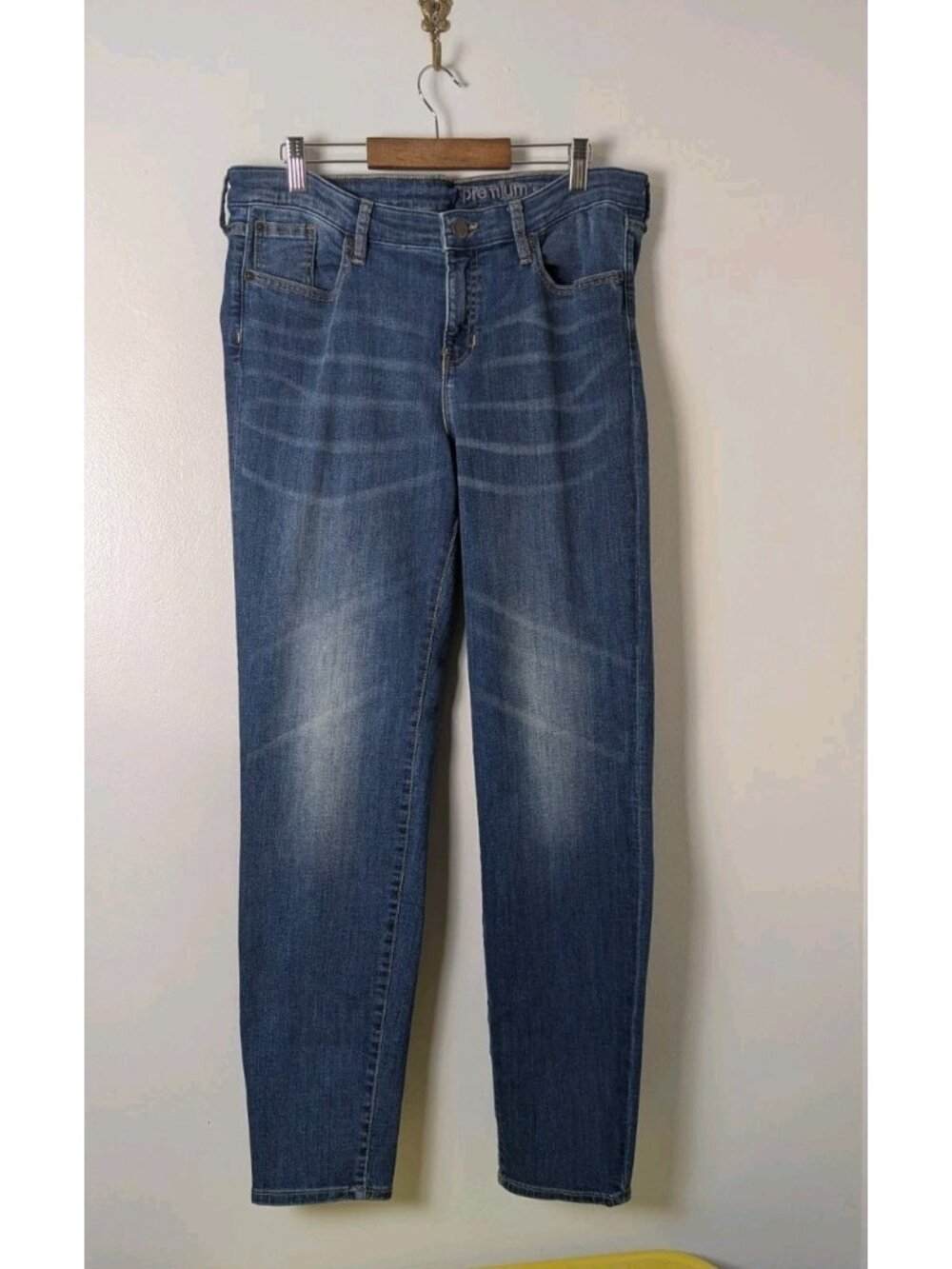Gap Premium Super Skinny Jeans Womens Size 14 Blue Denim Stretch NEW